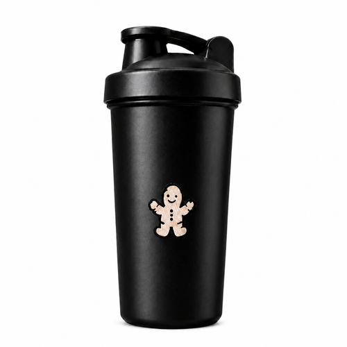 Shaker Gingembre noir sur fond blanc